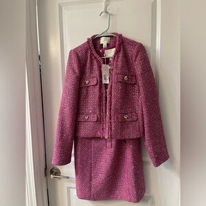 Lilly Pulitzer Pink Boucle Suit (Jacket and Dress)